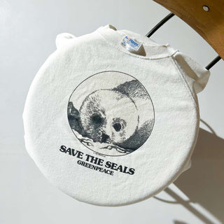 80's "made in USA"  Hanes アニマル プリント スウェットシャツ