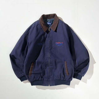 80's "made in USA" Holloway コーデュロイ切替 ダック 中綿ジャケット