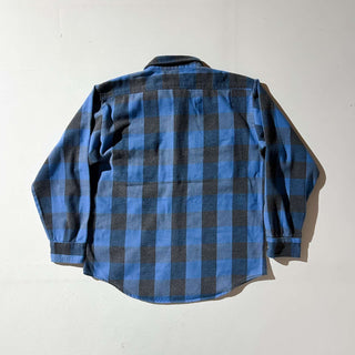 80's "made in USA" RUGGED WEAR レギュラーカラー ヘビーネルシャツ