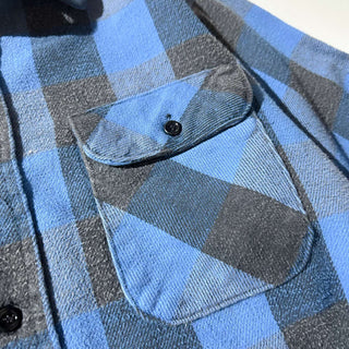 80's "made in USA" RUGGED WEAR レギュラーカラー ヘビーネルシャツ