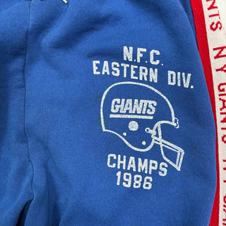 80's "made in USA" RUSSELL "NY GIANTS" サイドライン ドローコード スウェットパンツ