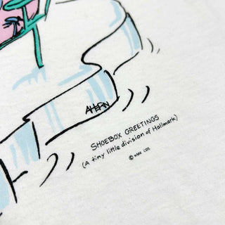 80's "made in USA" "SHOEBOX GREENTINGS" アニマル プリントTシャツ