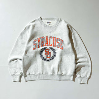 80's "made in USA" Velva Sheen セパレートポケット カレッジプリント スウェット シャツ