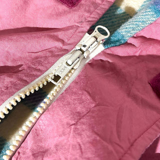 80's "made in USA" WOOLRICH ローズレッド ダブルジップ フーデット マウンテン ジャケット