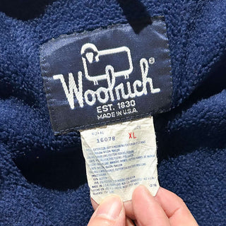80's "made in USA" WOOLRICH ヒヤシンスブルー 裏フリース ウォームアップタイプ ナイロン シェル ジャケット