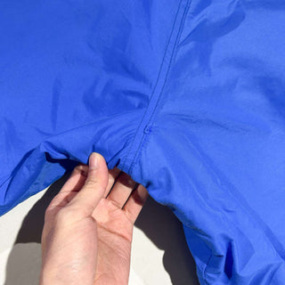 80's "made in USA" WOOLRICH ヒヤシンスブルー 裏フリース ウォームアップタイプ ナイロン シェル ジャケット