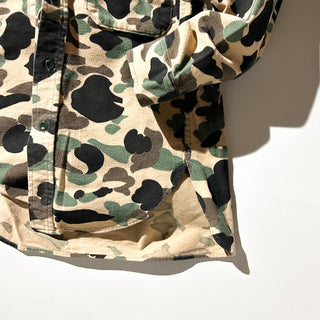 80's "made in USA" WOOLRICH ダックハンターカモ フランネル L/Sシャツ