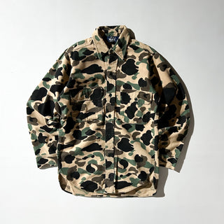 80's "made in USA" WOOLRICH ダックハンターカモ フランネル L/Sシャツ