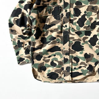 80's "made in USA" WOOLRICH ダックハンターカモ フランネル L/Sシャツ