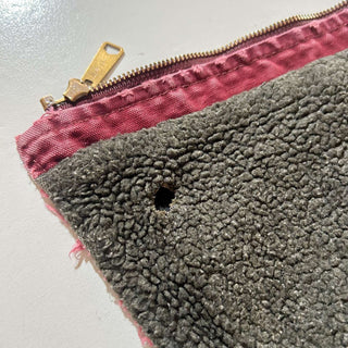 90's〜 Carhartt ボロ 裏ボア ダックベスト(バーガンディ)