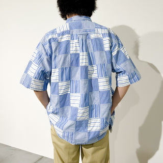 00's ORVIS インドコットン パッチワーク S/Sシャツ