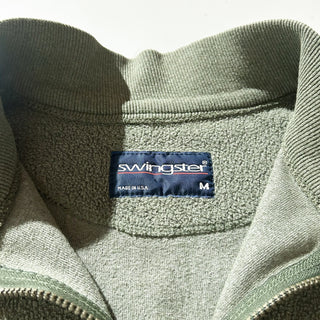 90's "made in USA" JOHN DEERE パイル ハーフジップ スウェットシャツ