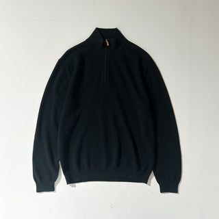 00's roundtree & yorke ハイゲージ ハーフジップ ニット セーター