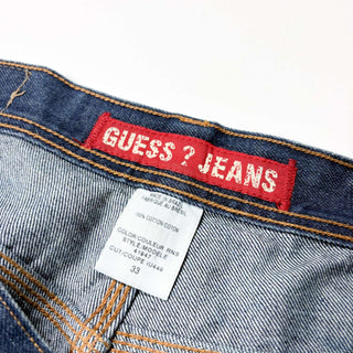 00's "made in BRAZIL" guess jeans 濃紺 デニム スケーターショーツ