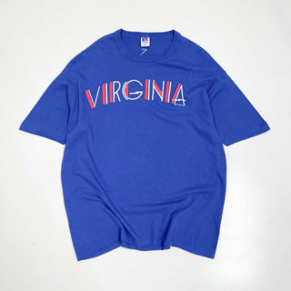 80's "made in USA" RUSSELL VIRGINIA 発泡プリントTシャツ