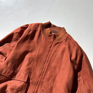 80's～90's "made in USA" St.Croix オレンジ ピーチスキン ブルゾン ジャケット