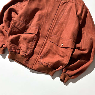 80's～90's "made in USA" St.Croix オレンジ ピーチスキン ブルゾン ジャケット