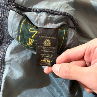 90's Harris Tweed くるみボタン ヴァージンウール ツイード テーラード ジャケット