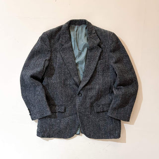 90's Harris Tweed くるみボタン ヴァージンウール ツイード テーラード ジャケット