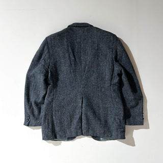 90's Harris Tweed くるみボタン ヴァージンウール ツイード テーラード ジャケット