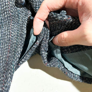 90's Harris Tweed くるみボタン ヴァージンウール ツイード テーラード ジャケット