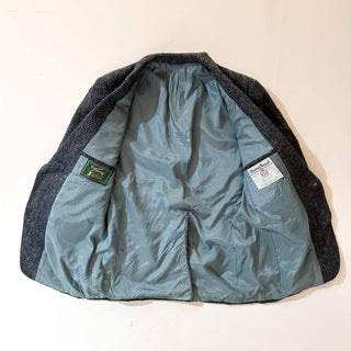 90's Harris Tweed くるみボタン ヴァージンウール ツイード テーラード ジャケット