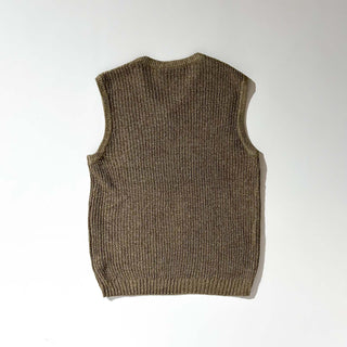 90's KINGSIZE ブラウン メランジ ニット ベスト