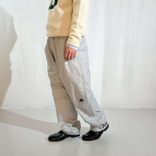 90's～00's adidas ドローコード ワイド ナイロン パンツ