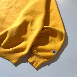90's champion "golden hurricane" イエロー 刺繍 スウェット シャツ