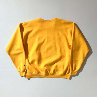 90's champion "golden hurricane" イエロー 刺繍 スウェット シャツ