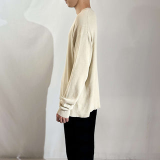 90's～00's PRONTO UOMO シルク×コットン Vネック ニット セーター ニットソー