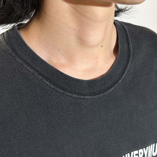 00's HANES "thank you thank you very much" メッセージ 両面プリント Tシャツ