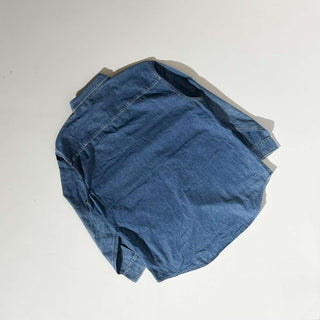 90's Marithé François Girbaud スリットポケット デニム デザイン L/Sシャツ