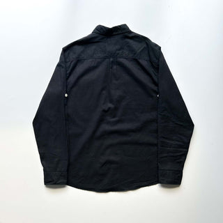 00's converse ブラック リネン×コットン L/Sシャツ