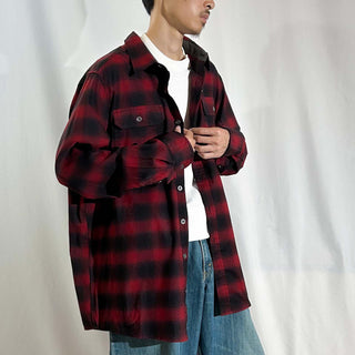 00's SWISS TECH オンブレチェック L/Sシャツ