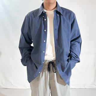 00's Brooks Brothers "Supima Cotton" ネイビー ボタンダウン L/Sシャツ
