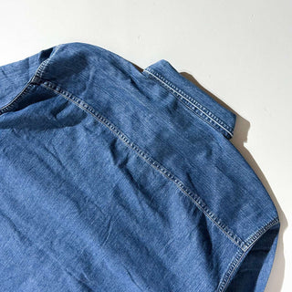 90's Marithé François Girbaud スリットポケット デニム デザイン L/Sシャツ