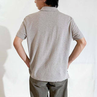 00's LACOSTE メランジ ワンポイント S/Sポロシャツ