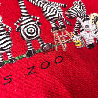 00's AAA "SAINT LOUIS ZOO" アニマル プリント カットソー