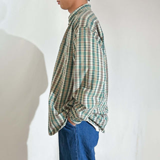 90's DOCKERS チェック ボタンダウン L/Sシャツ