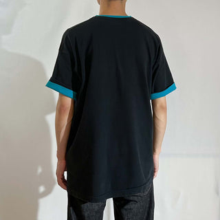 90's "made in USA" FRUIT OF THE LOOM 2トーン 無地 Tシャツ