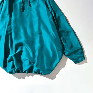 90's VENEZIA ドロップショルダー ダブルフェイス シルク パーカ