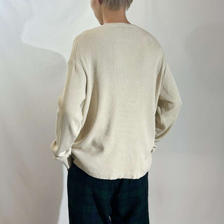 90's～00's PRONTO UOMO シルク×コットン Vネック ニット セーター ニットソー