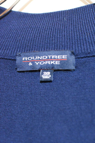 90's～ roundtree&yorke ハーフジップ ニットベスト