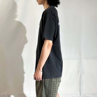 00's HANES "thank you thank you very much" メッセージ 両面プリント Tシャツ