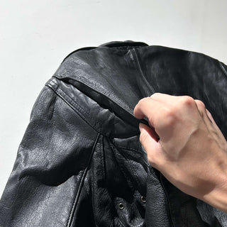 90's～00's WEAR ME OUT キルティング レザー ブルゾン ジャケット