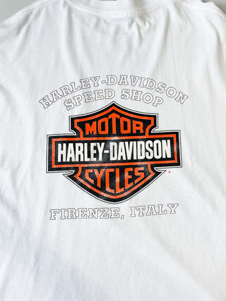 00's "made in USA" HARLEY DAVIDSON バックプリント ポケット Tシャツ