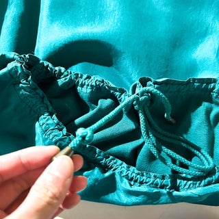 90's VENEZIA ドロップショルダー ダブルフェイス シルク パーカ