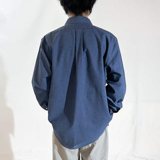 00's Brooks Brothers "Supima Cotton" ネイビー ボタンダウン L/Sシャツ
