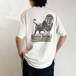 80's BANANA REPUBLIC アニマル 企業 プリント Tシャツ